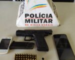 PM apreende arma e munições com casal