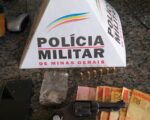 PM apreende arma, dinheiro e prende trio
