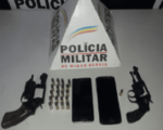 PM apreende armas, munições e celulares
