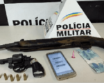 Homem é preso e armas são apreendidas