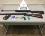 PM apreende armas e munições após denúncia anônima