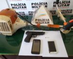 PM recupera materiais furtados, prende homem e apreende menor