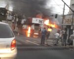 Empresa pega fogo na área central da cidade. Veja o vídeo