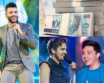 Cach&ecirc; de Gusttavo Lima, Luan Santana, Wesley Safad&atilde;o e outros