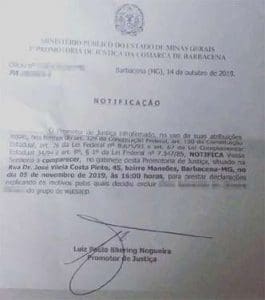 Exclus&atilde;o de grupo no WhatsApp vai parar no Minist&eacute;rio P&uacute;blico de Minas