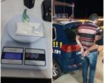 Homem é preso com 40 gramas de cocaína na cueca.