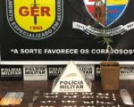 PM apreende pé de maconha em casa invadida no bairro Copacabana