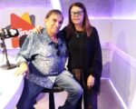 Dedé Santana visita o estúdio da Minas FM no programa Bate Papo da Tarde com Dirlene Magalhães