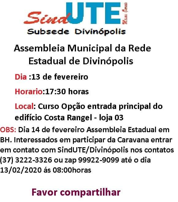Servidores da Educação entram em greve nesta terça, assembleia em Divinópolis somente no dia 13