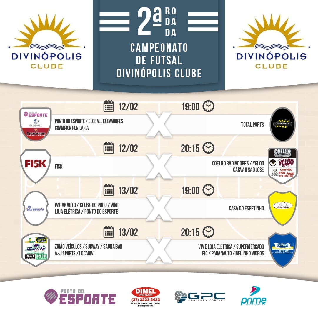 Futsal do Divinópolis Clube entra na segunda rodada
