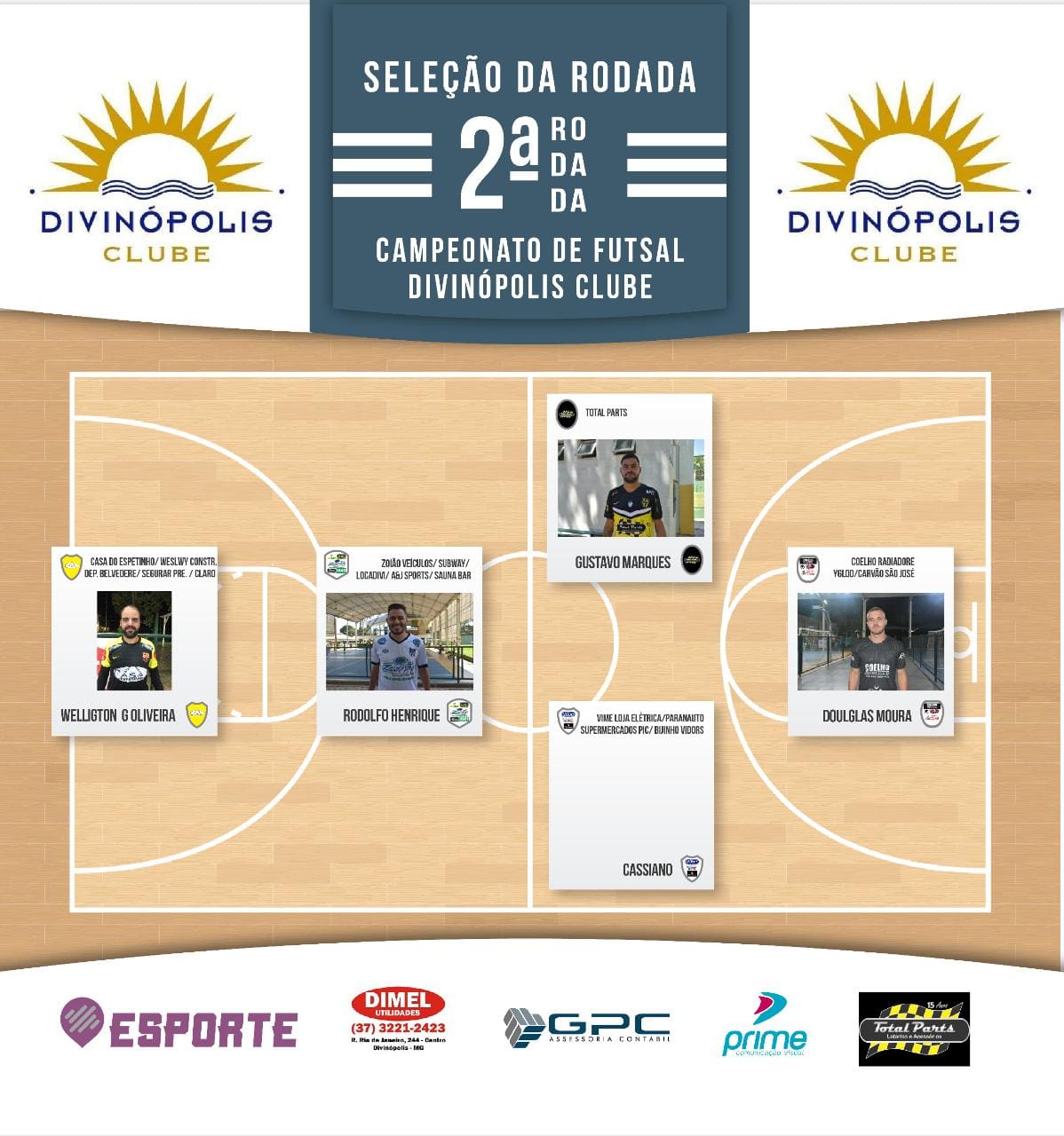 Resultados Divinópolis Clube, próxima rodada e outras informações do Futebol amador 19-02