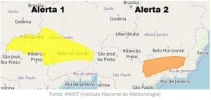 Alerta pode chover entre esta quarta-feira (05) e sexta-feira (7) , 181 mm, ou seja 81% a mais que o previsto para BH.