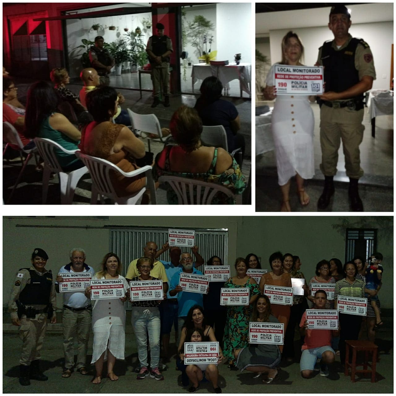 PM realiza entrega de placas da Rede de Vizinhos Protegidos