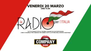 O r&aacute;dio pela It&aacute;lia&rdquo;. Pela primeira vez na hist&oacute;ria desse pa&iacute;s, todas as emissoras, nacionais e locais, entrar&atilde;o em cadeia para, atrav&eacute;s da m&uacute;sica, levantar a moral dos italianos.