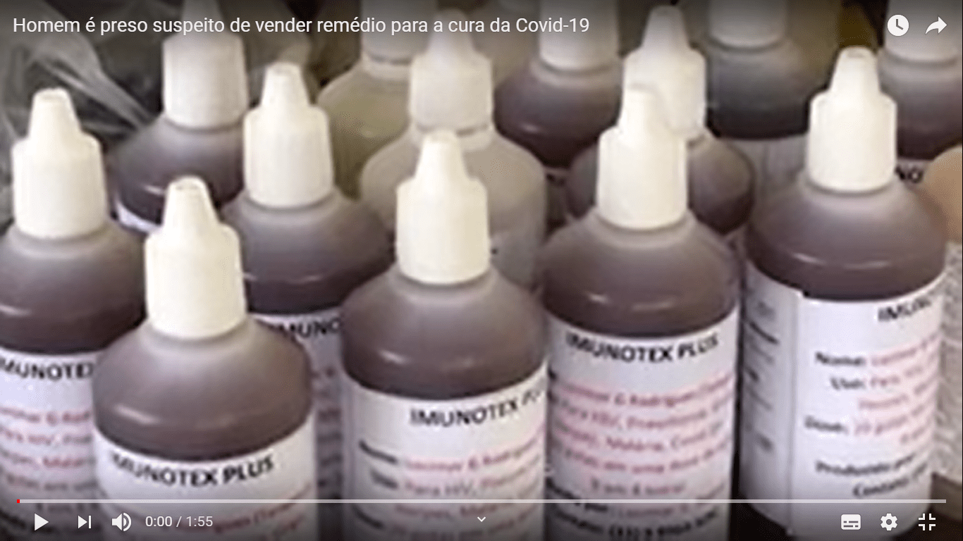 Homem é preso vendendo a “cura” para o novo coronavírus