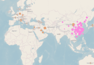 Blog Jorge Neto: Mapa disponibilizado pela OMS, em tempo real