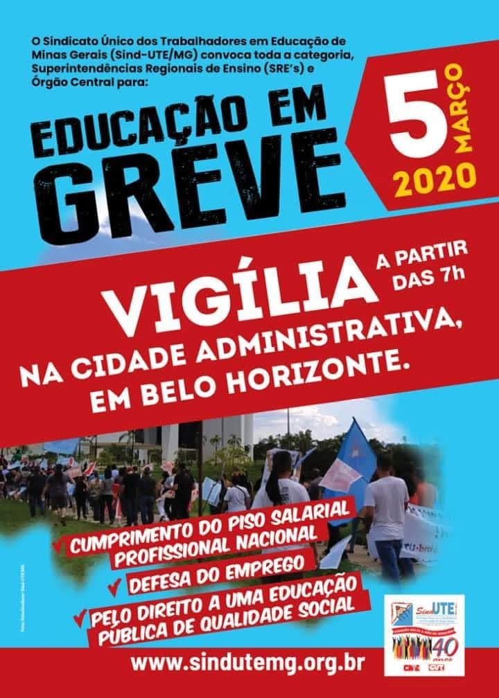 Greve da rede estadual atinge 14 escolas de Divinópolis