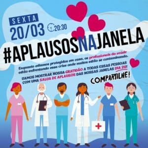 Aplausos na janela: manifestantes organizam pelas redes sociais ato de apoio aos profissionais de saúde