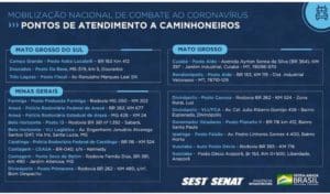 Veja os pontos nas rodovias para distribuir comida aos caminhoneiros, dando suporte a manuten&ccedil;&atilde;o da continuidade do abastecimento em todos Brasil&nbsp;