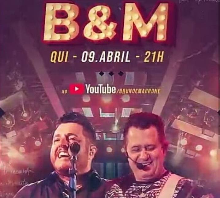 Agora é pra sofrer de verdade! Bruno e Marrone confirmam Live no Youtube
