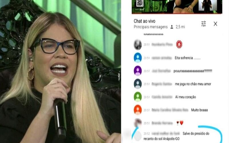 Detento que comentou em live de Marília Mendonça foi localizado e teve celular apreendido