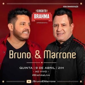 Daqui a pouco tem Live de Bruno e Marrone e…