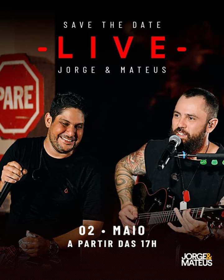 Jorge e Mateus confirma outra Live. Desta vez, Sunset