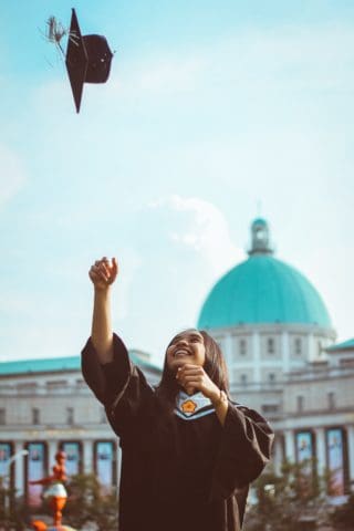 estudante graduando