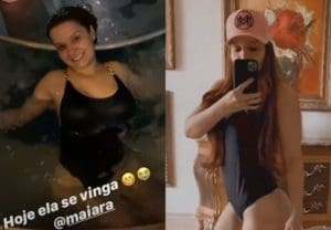 Maiara assiste Live de Bruno & Marrone de dentro de…