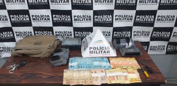 Divin&oacute;polis: PM prende suspeitos por recepta&ccedil;&atilde;o, falsa identidade e envolvimento em explos&otilde;es de caixas eletr&ocirc;nicos
