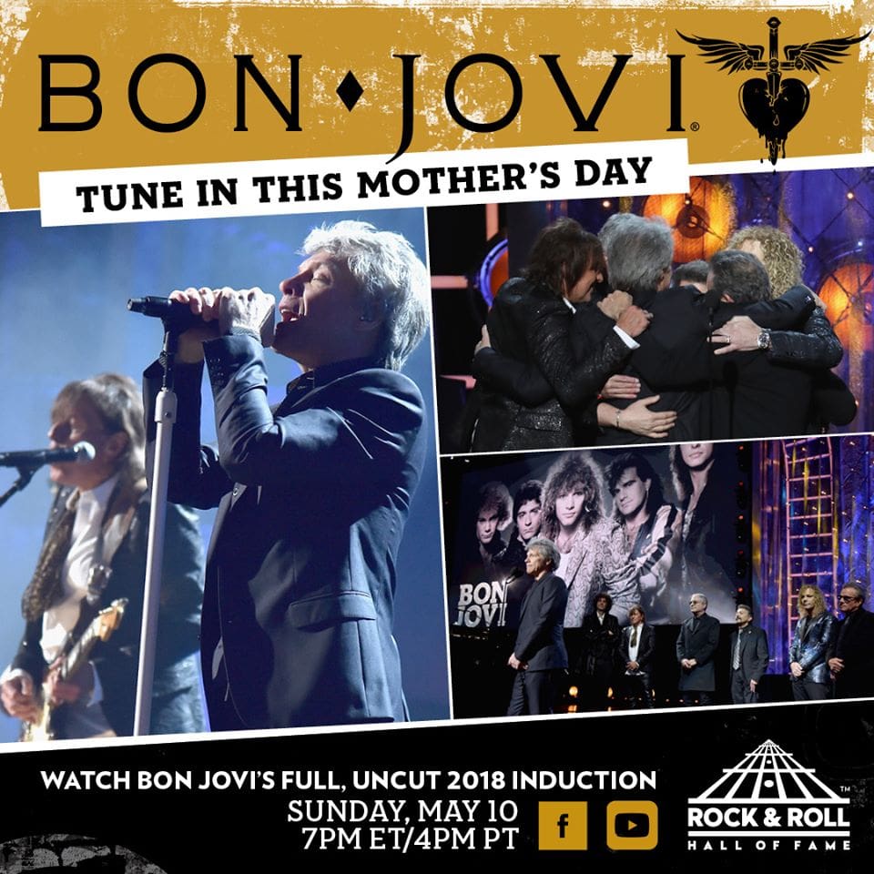 Bon Jovi transmitirá show clássico durante o Dia das Mães