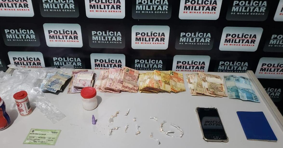 PM prende rapaz, apreende drogas e mais de R$1 mil
