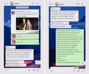Ludmilla publica v&iacute;deo expondo conversas e &aacute;udios de Anitta: &ldquo;Passou a vida me taxando de inferior&rdquo;