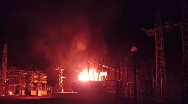 Explosão na subestação de energia da Cemig, em Santos Dumont, deixou mais de 24 mil moradores sem energia
