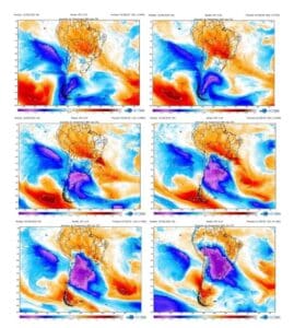 *ALERTA* PODEROSA INCURS&Atilde;O POLAR COM POTENCIAL HIST&Oacute;RICO E DE NEVE AFETAR&Aacute; METADE DO BRASIL