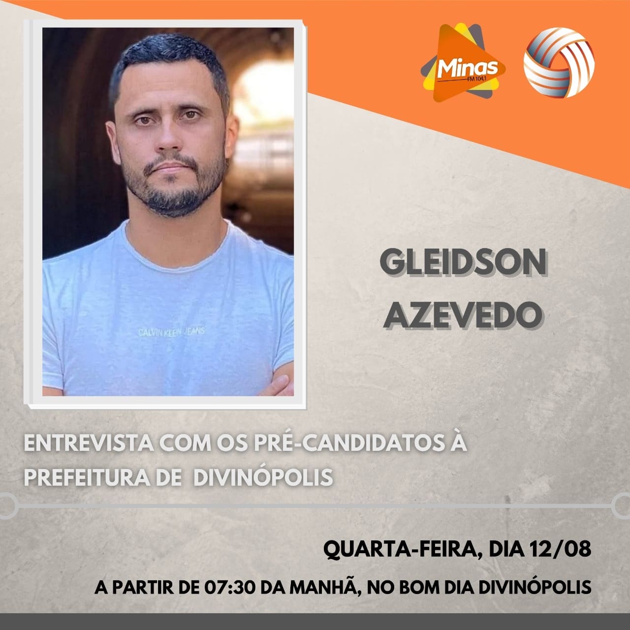 Entrevista prefeitável: Gleidson Azevedo remarca entrevista para próxima segunda no Bom Dia Divinópolis