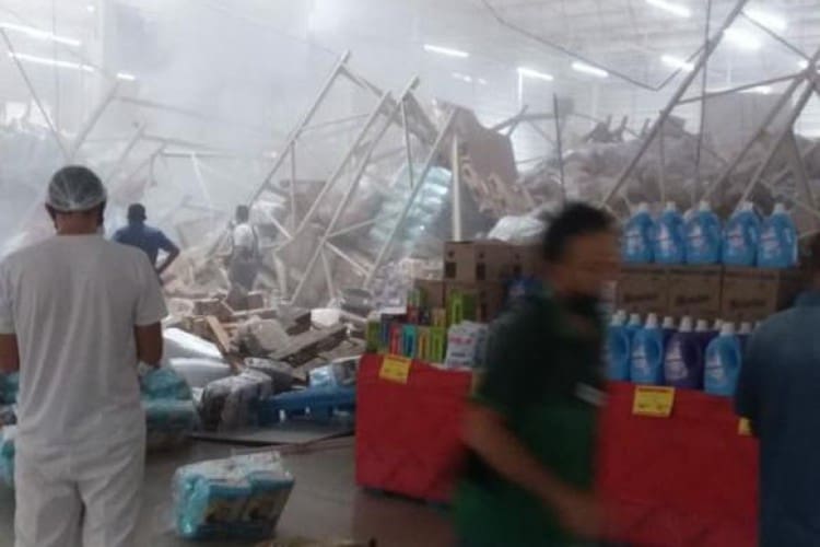 Desabamento de prateleiras em supermercado no Maranhão deixa uma pessoa morta e uma série de feridos, assista aos videos