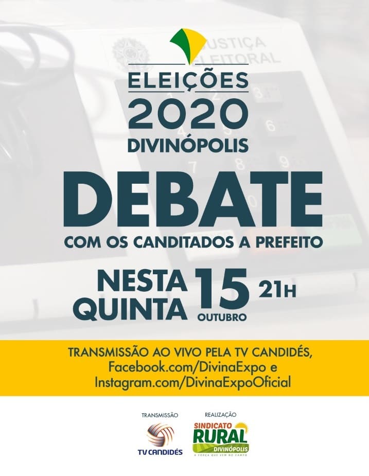 TV Candides transmite primeiro debate entre candidatos a prefeito de Divinópolis