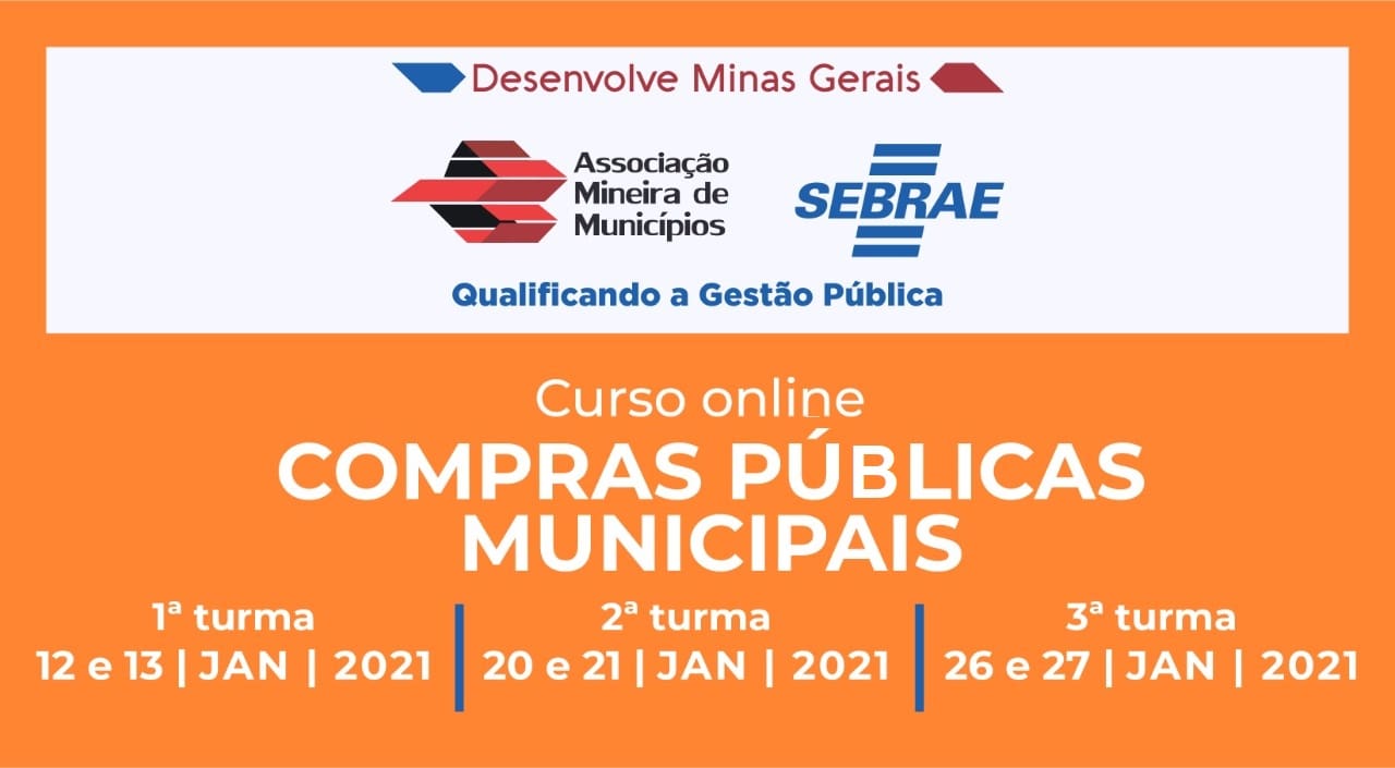 AMM e Sebrae promovem curso sobre Compras Públicas Municipais; inscrições gratuitas já estão abertas