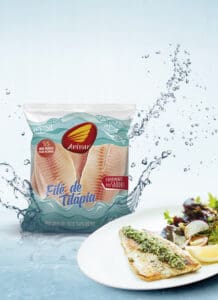 Avivar lan&ccedil;a no mercado o Fil&eacute; de Til&aacute;pia