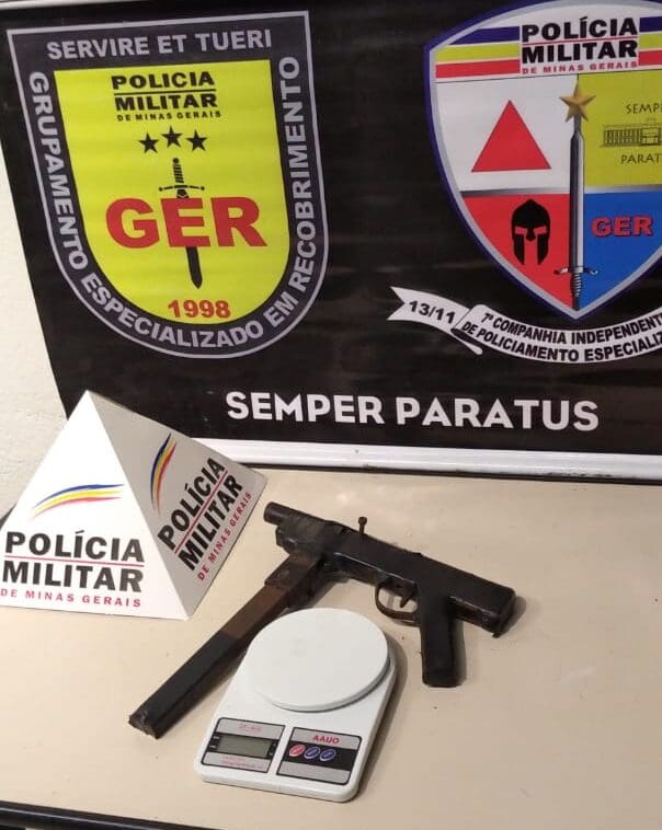 Adolescente dado como desaparecido é encontrado com metralhadora feita em casa no Bairro Nações, em Divinópolis