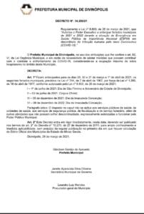 Gleidson sanciona o decreto 14.290/21, que autoriza antecipar os feriados de 2020 e 2021