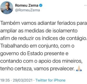 Governo do estado quer antecipar tr&ecirc;s feriados para a pr&oacute;xima semana