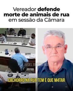 Fala de Vereador de Jo&atilde;o Pinheiro ganha repercuss&atilde;o nacional; cachorro na rua tem &eacute; que matar