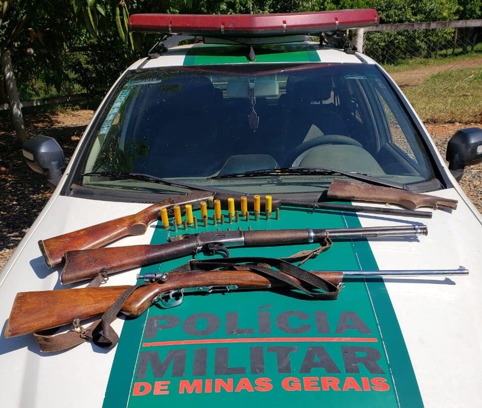 Operação Paz no Campo: Polícia de Meio Ambiente prende dois e apreende 12 armas de fogo na região Centro-Oeste