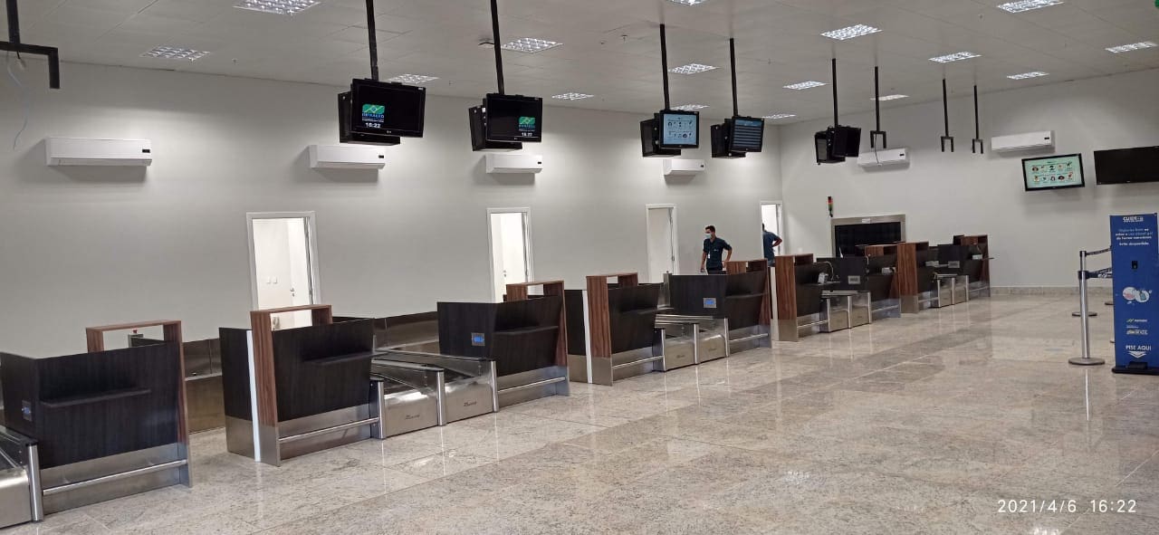 Infraero entrega nova área de check-in no Aeroporto de Montes Claros