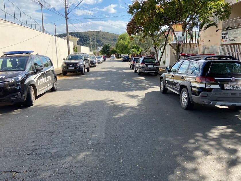 Cronos: Operação da Polícia Civil contra o tráfico cumpre mandados em Divinópolis e Cláudio