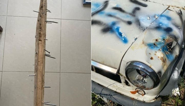 Coleção de carros clássicos é destruída em ato de vandalismo