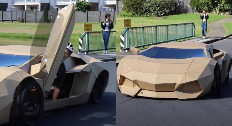 Lamborghini Aventador feita de papelão é vendida por mais de 55 mil reais