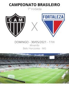 Atl&eacute;tico estreia na s&eacute;ria A na matin&ecirc; deste domingo contra o Fortaleza. A Minas FM transmite